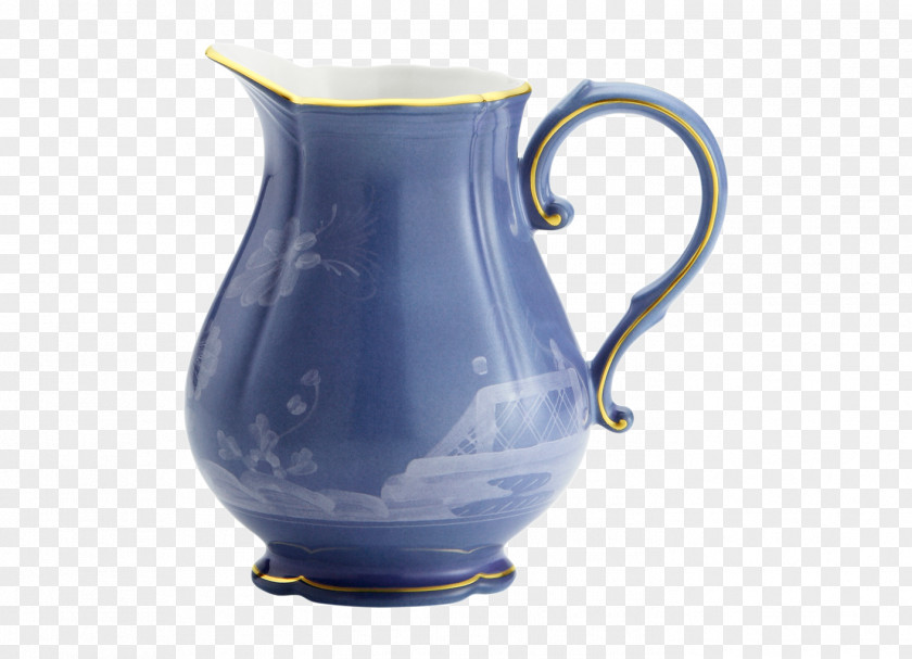 Vase Jug Ceramic Pottery Cobalt Blue Pitcher PNG