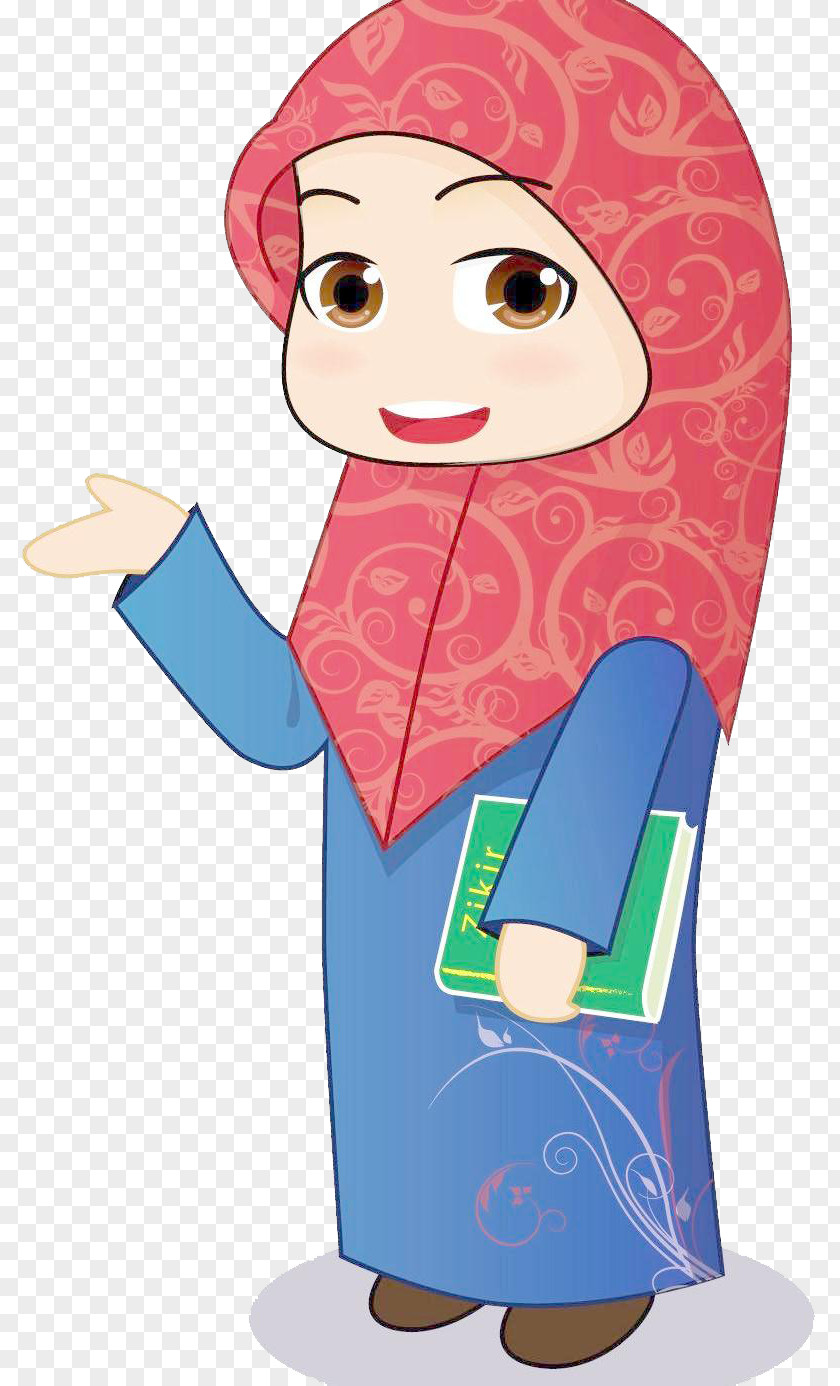 Women In Islam Muslim Girl PNG in , Arab woman to take the book, wearing hijab while holding book clipart PNG