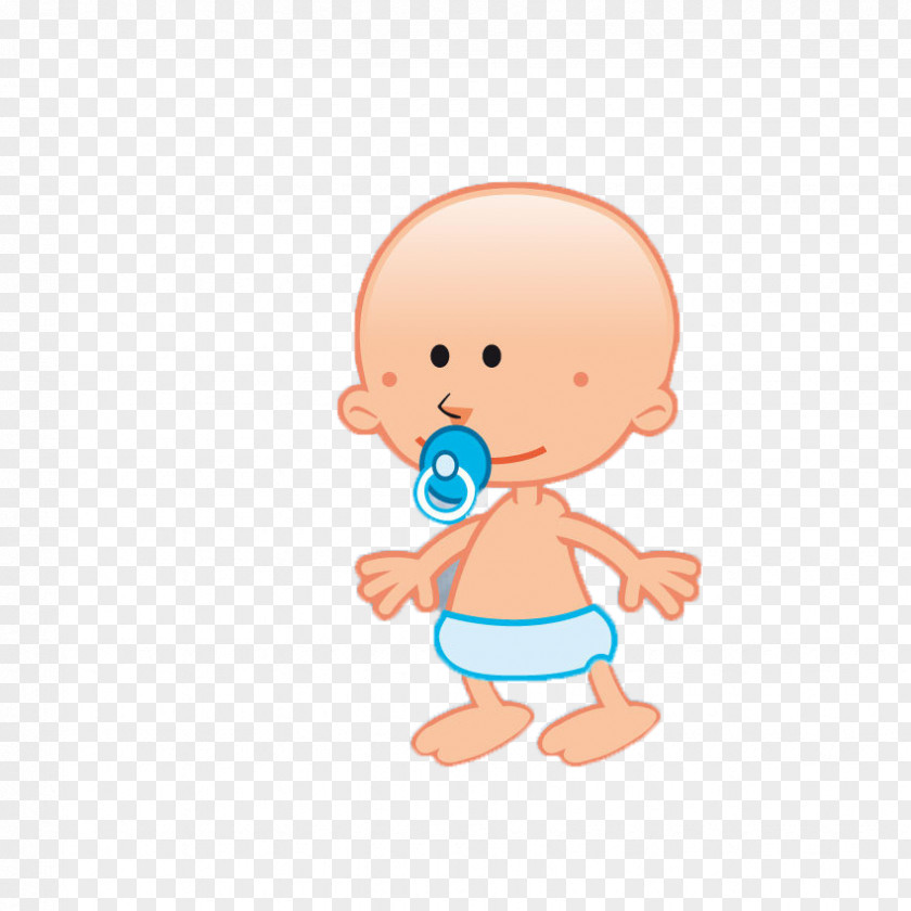 Cartoon Child Care Products Infant Pacifier Boy PNG