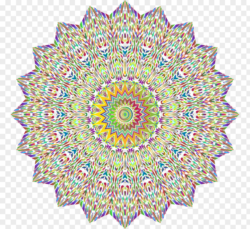 Colorful Background Image Coloring Book Mandala Adult Clip Art PNG