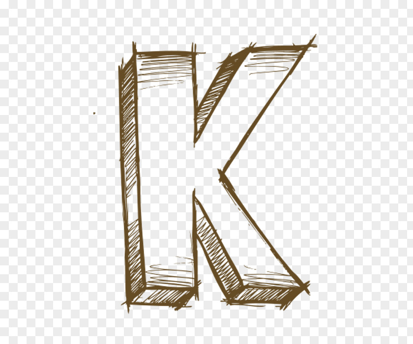 Hand Painted Letters K Letter PNG