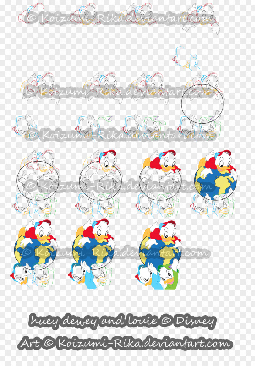 Huey Dewey And Louie Body Jewellery Line Clip Art PNG