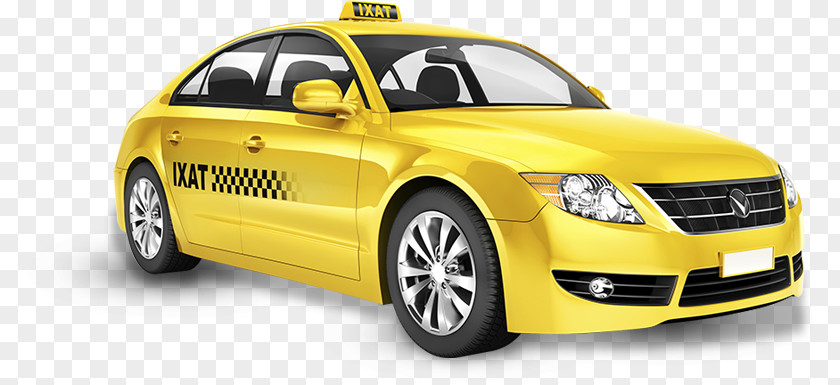 Taxi Car Rental Airport Bus Yellow Cab PNG