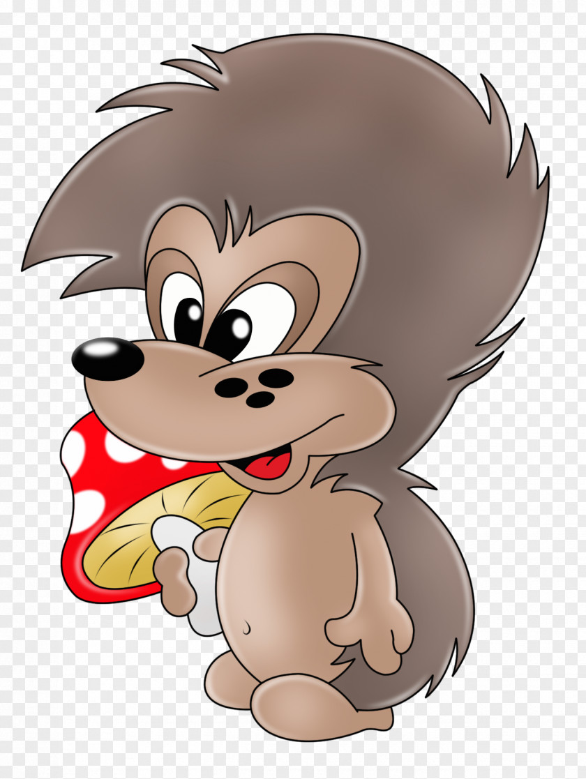 Cartoon Hedgehog Animal Illustrations Drawing Clip Art PNG