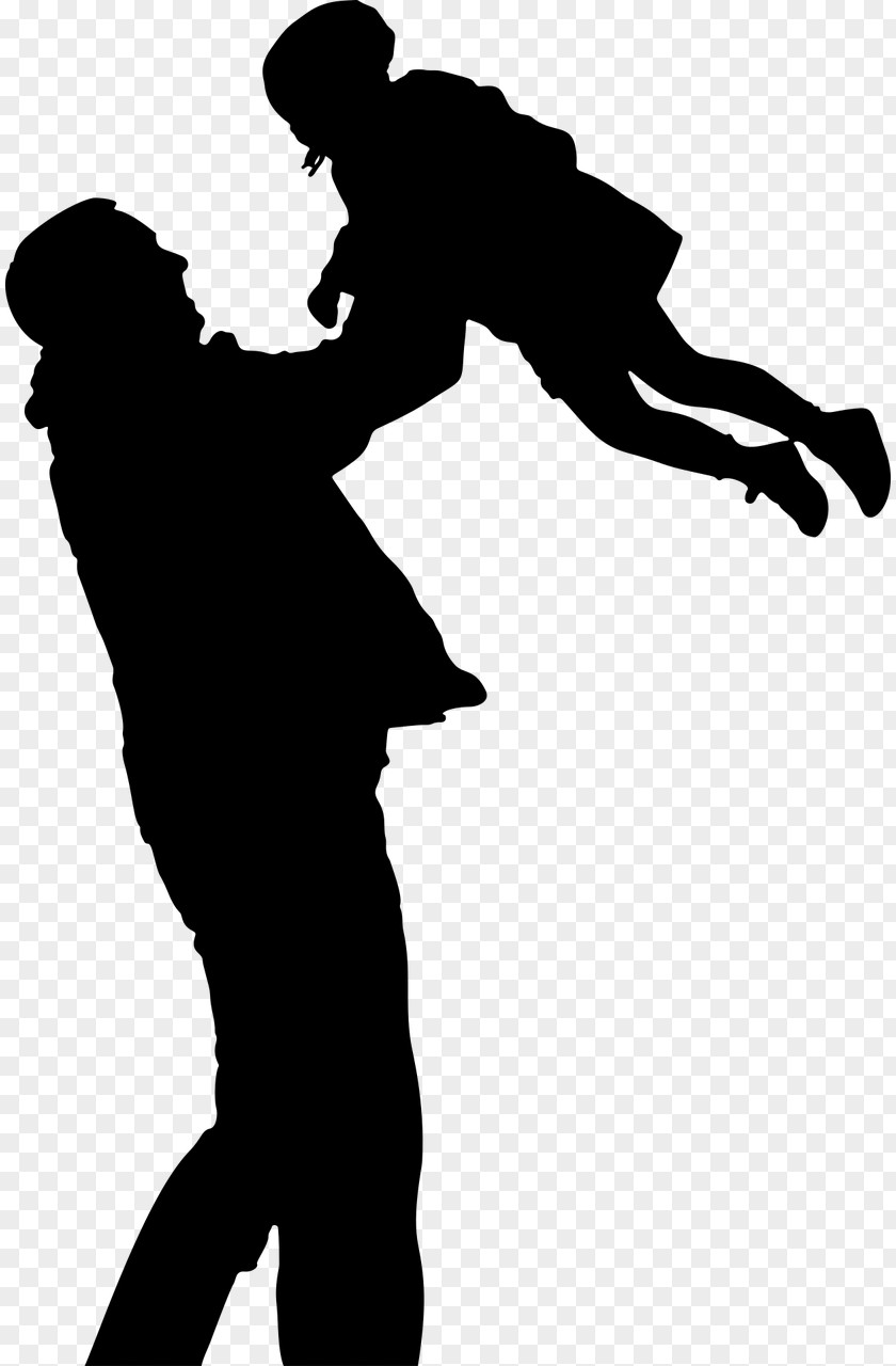 Silhouette Father-daughter Dance PNG