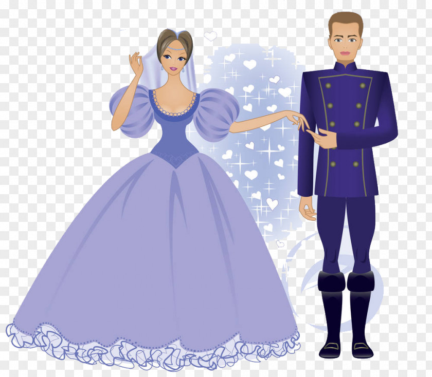 The Prince And Princess Are Holding Hands Photography Nobility Illustration PNG