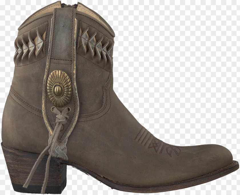 Cowboy Boot Taupe Leather Shoe PNG