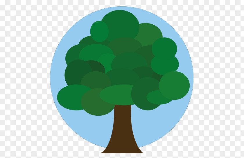 Earth Element Green Tree PNG