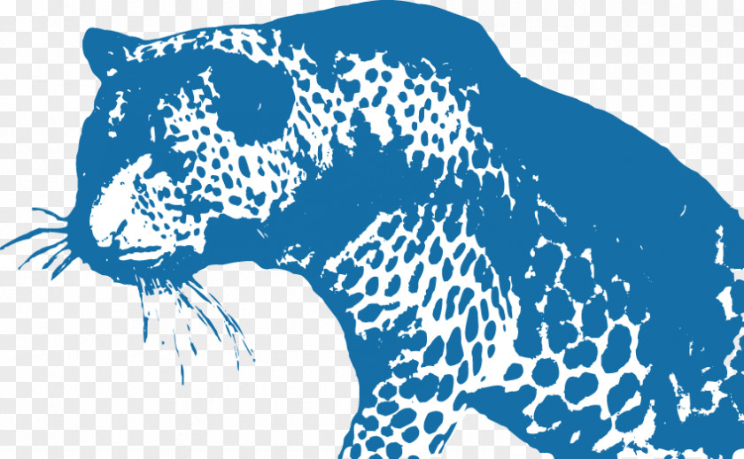 Leopard Cat Text Blue Illustration PNG