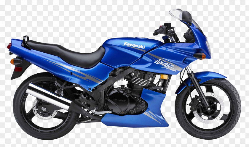 Blue Kawasaki Ninja 500R Motorcycle Bike Motorcycles Straight-twin Engine PNG