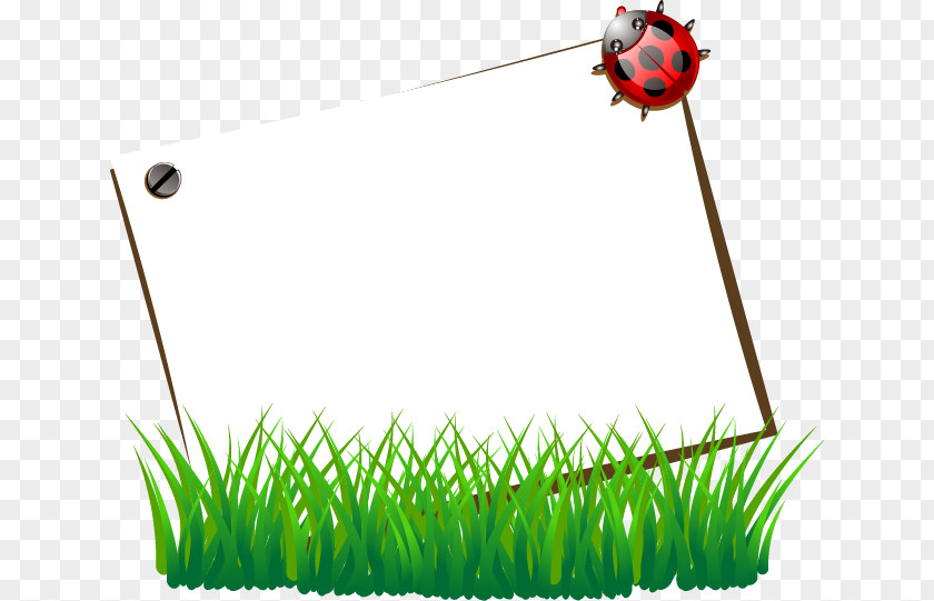 Grass Ladybug Stationery Euclidean Vector Royalty-free PNG