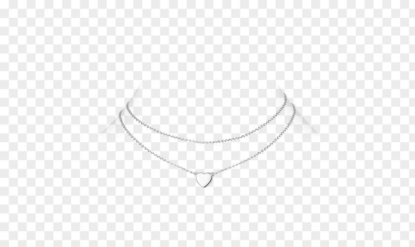 Necklace Silver Body Jewellery Chain PNG