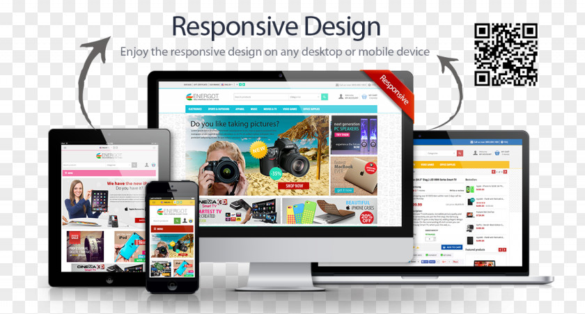 Responsive Ui Web Design Computer Software Shopping Cart Theme E-commerce PNG