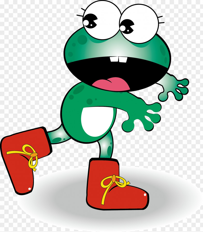 Skating Frogs Frog Cartoon Illustration PNG