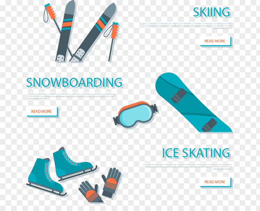 Three Winter Sports Banners Sport Banner Ski PNG