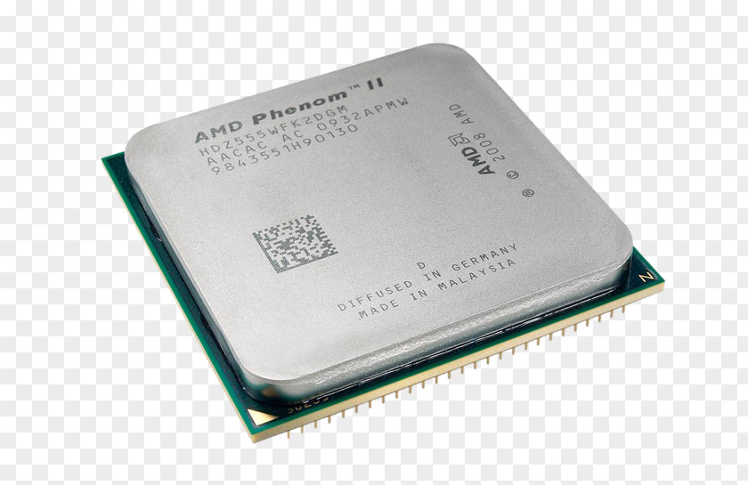 Central Processing Unit AMD Phenom Athlon 64 X2 Socket AM3 II PNG