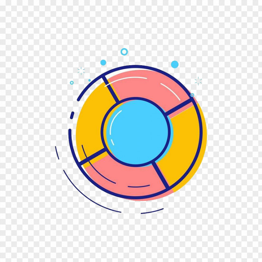 Color Swim Ring Icon PNG