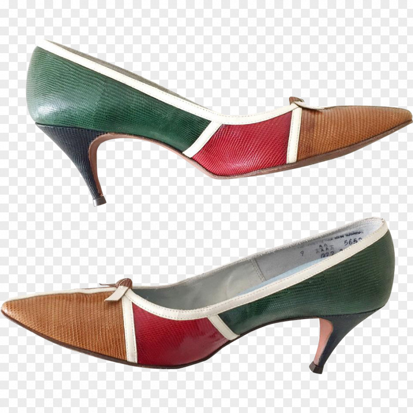 Colorful Block Heel Shoes For Women Slipper High-heeled Shoe Vintage Clothing PNG