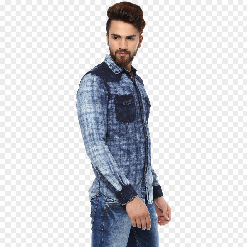 Jeans T-shirt Denim Tartan PNG