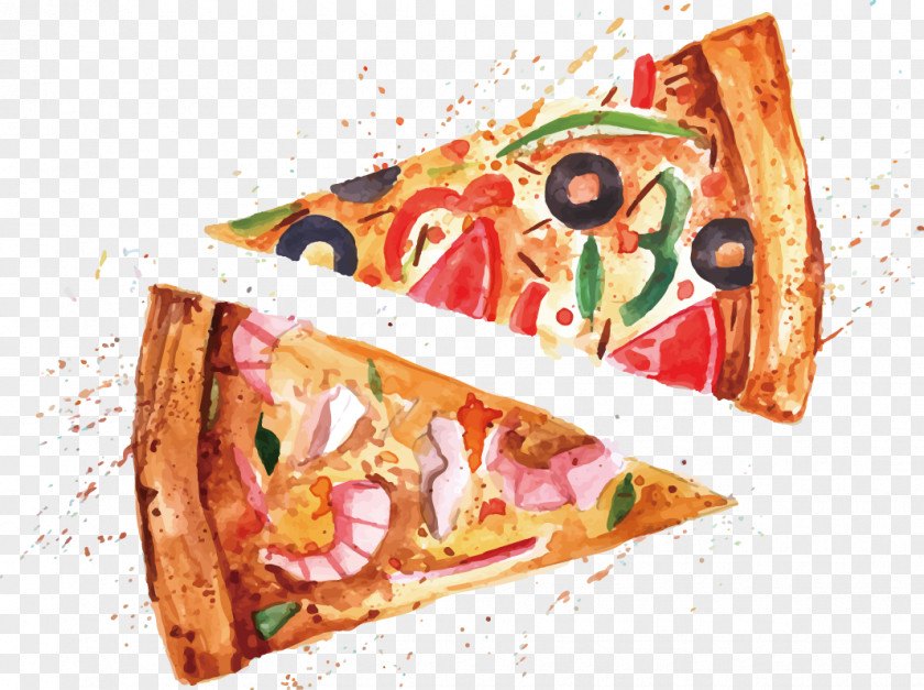 Pizza Drawing Painting PNG Painting, painted clipart PNG