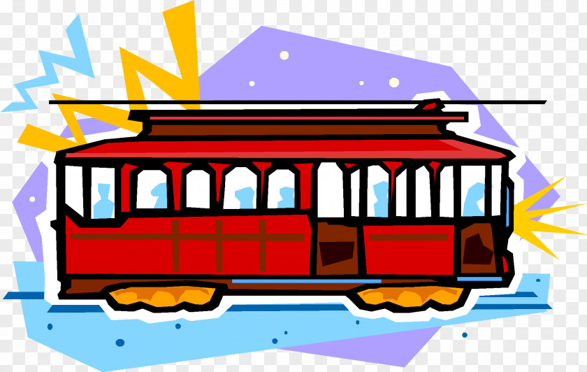 Train Bus Cartoon PNG