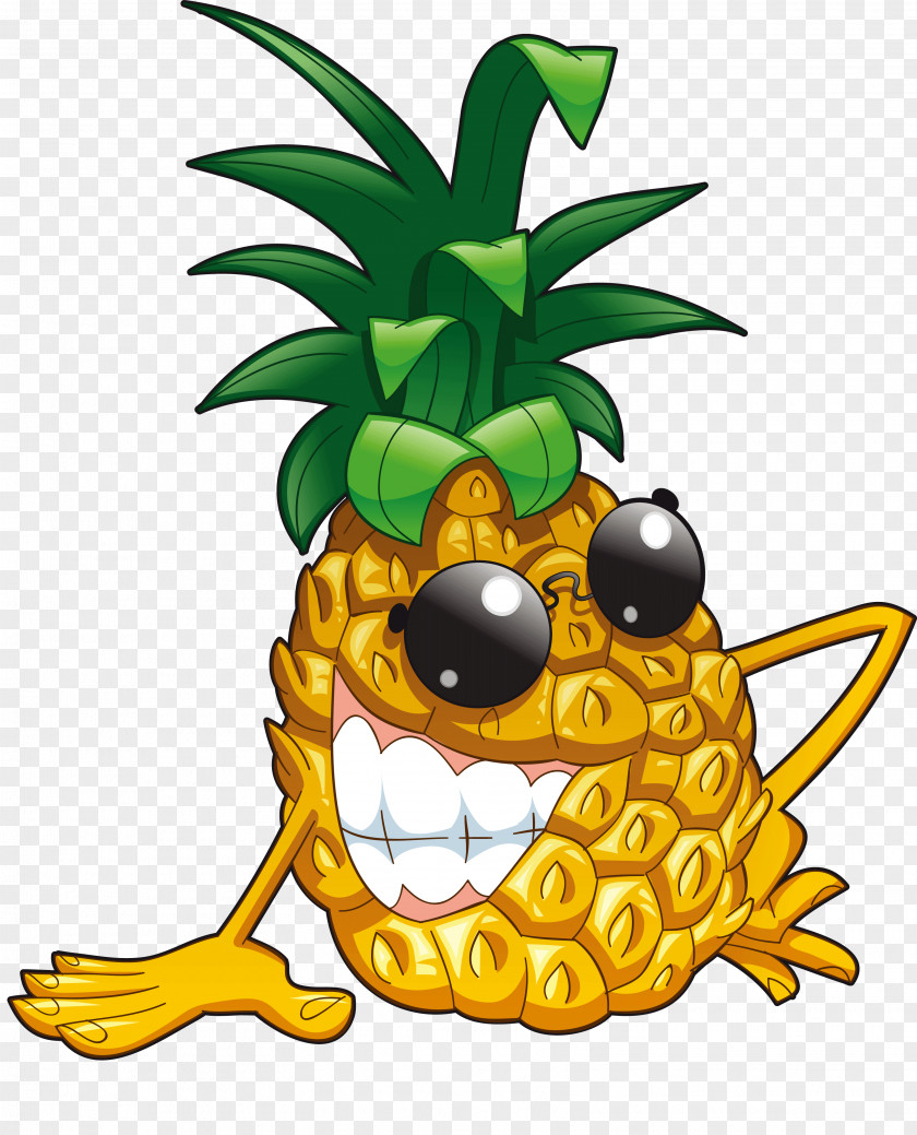 Christmas Greetings Clip Art Pineapple Illustration Smiley Fruit PNG
