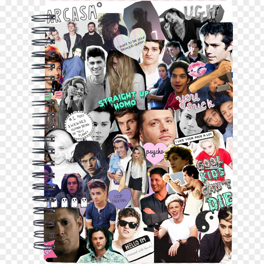 Collage Notebook Creativity Idea PNG