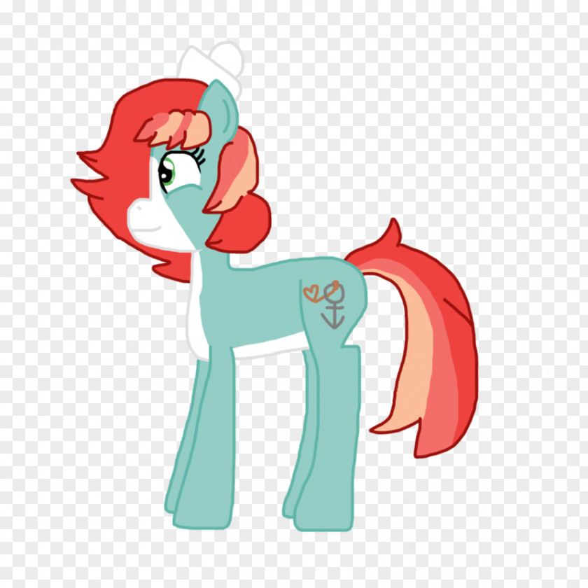 Hand Painted Anchor Horse Pony PNG