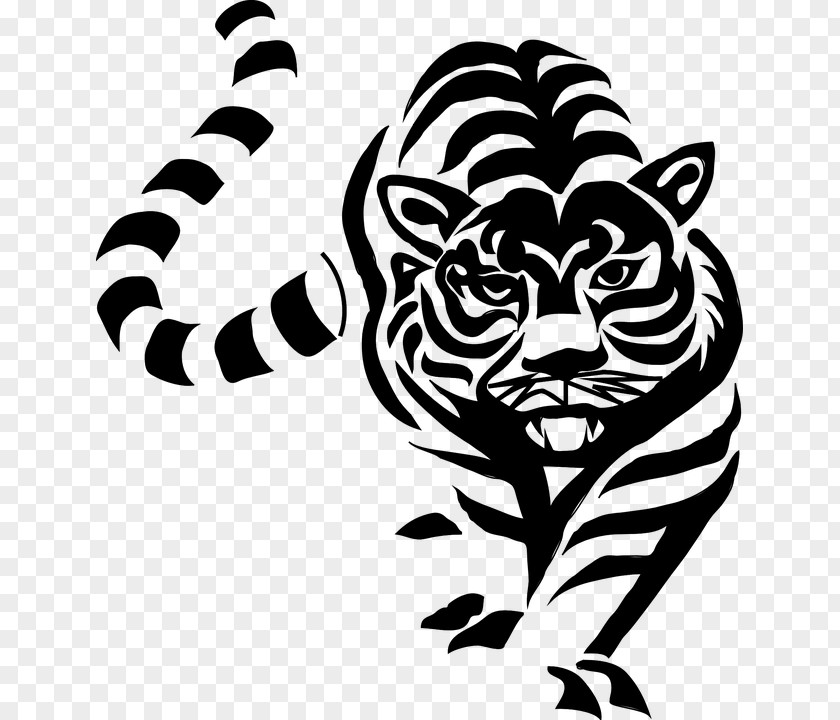 Legendary White Tiger Golden Clip Art PNG