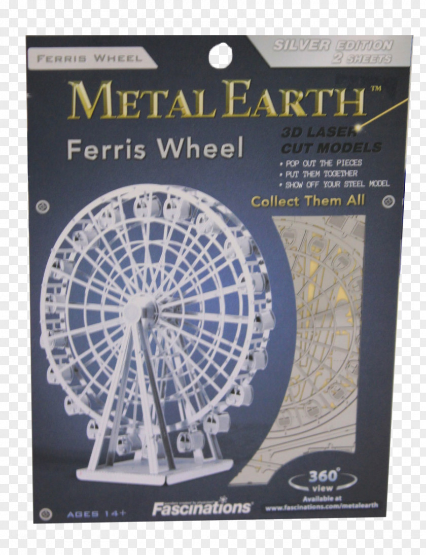 Metal Steel Ferris Wheel Cutting PNG