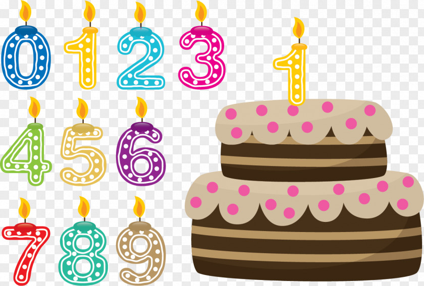 Vector Birthday Celebration Cake Clip Art PNG