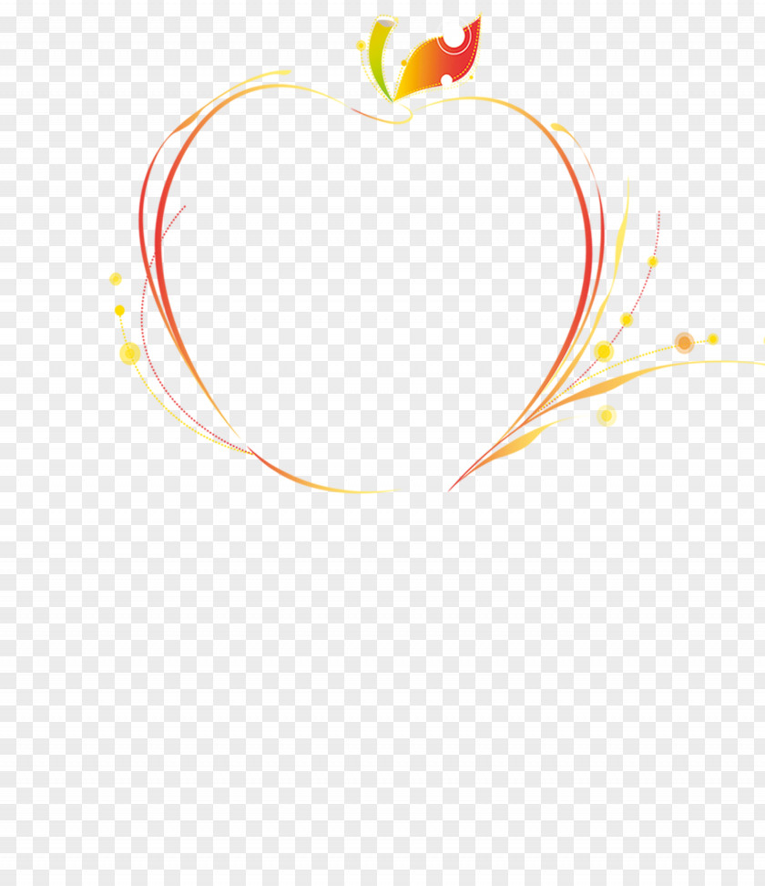 Apple Shape Dialog Box Heart Yellow Clip Art PNG