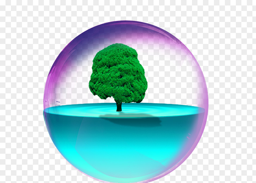 Cartoon Color Crystal Ball Sphere PNG