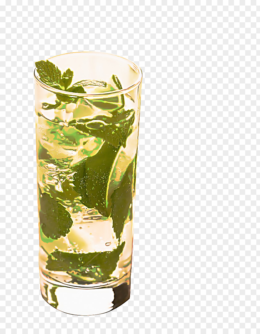 Glass Tumbler Highball Drink Mint Julep Alcoholic Beverage PNG