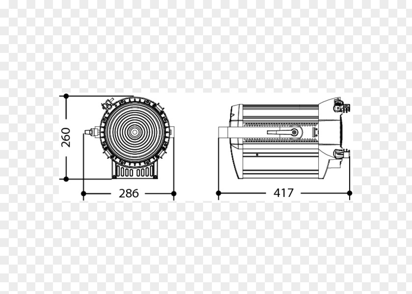 Led Stage Lighting Spotlights Particles Projector Fresnel Lens Compact Linear Reflector PNG