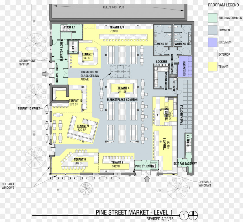 Marketplace Market Hall Floor Plan Pine Street Food PNG