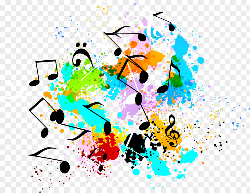 Music Symbol Graffiti PNG Graffiti, Musical color decoration graffiti, black music note lot illustration clipart PNG
