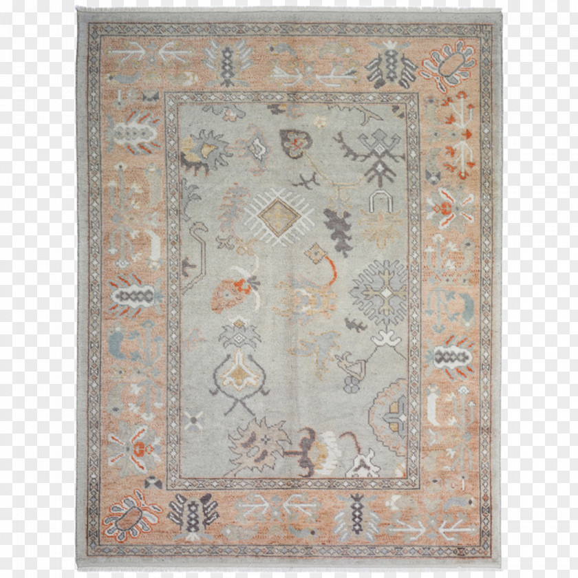 Rug Ushak Carpet Furniture Oriental PNG