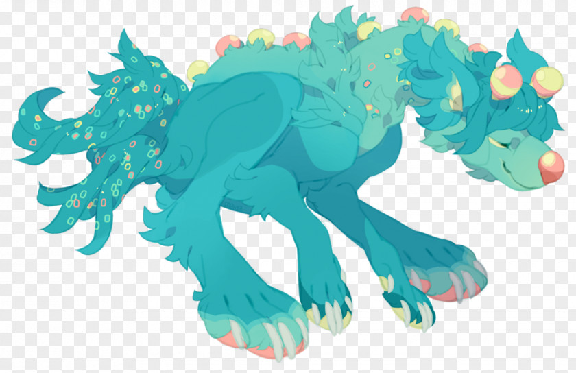 Dragon Animal Turquoise PNG