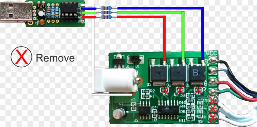 Indoor Black Microcontroller Motherboard LED Strip Light RGB Color Model PNG
