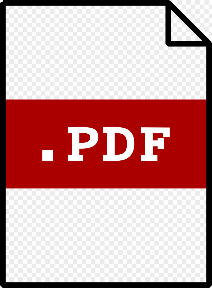 Pdf Icon Simple Portable Document Format Clip Art PNG