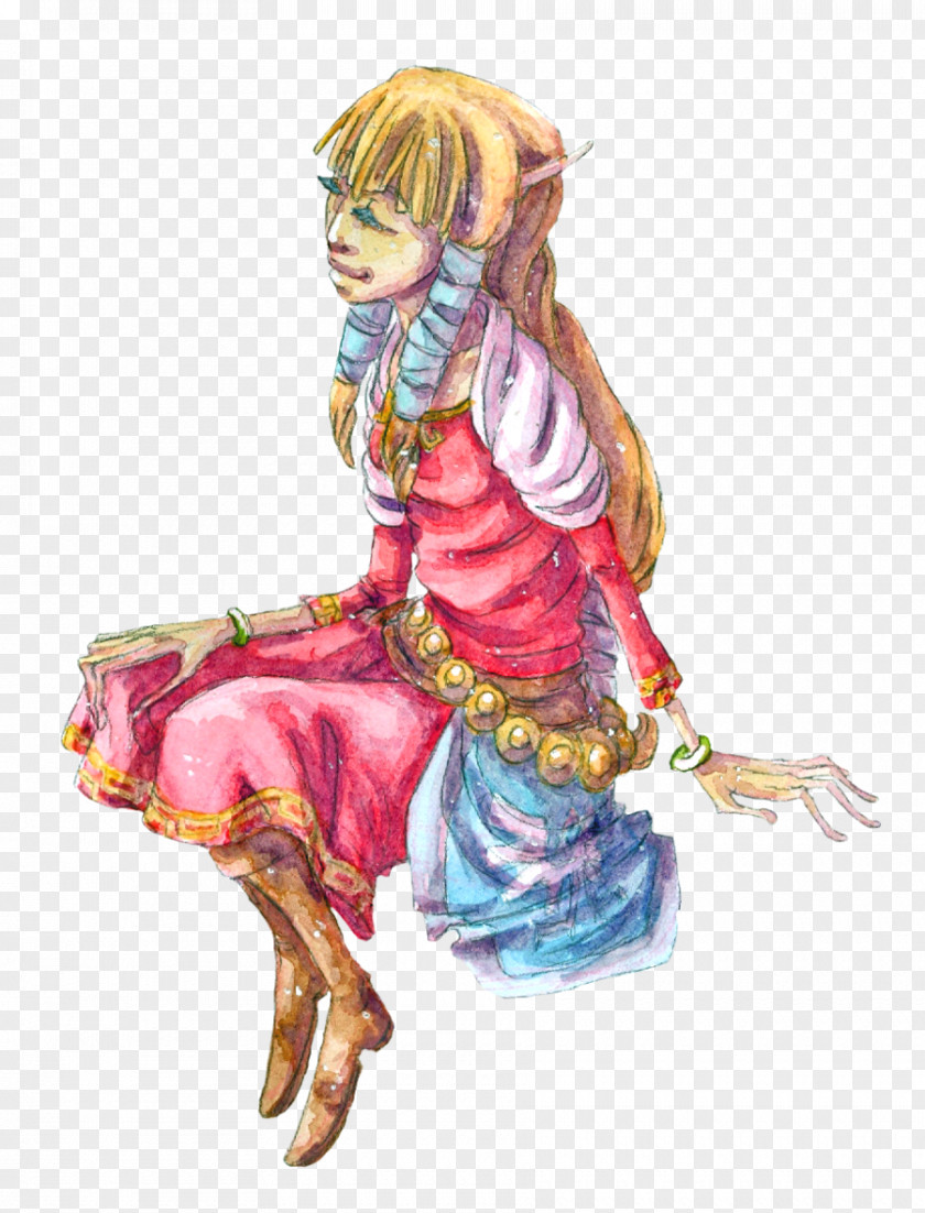 Watercolor Sword The Legend Of Zelda: Skyward Twilight Princess A Link To Past Zelda PNG