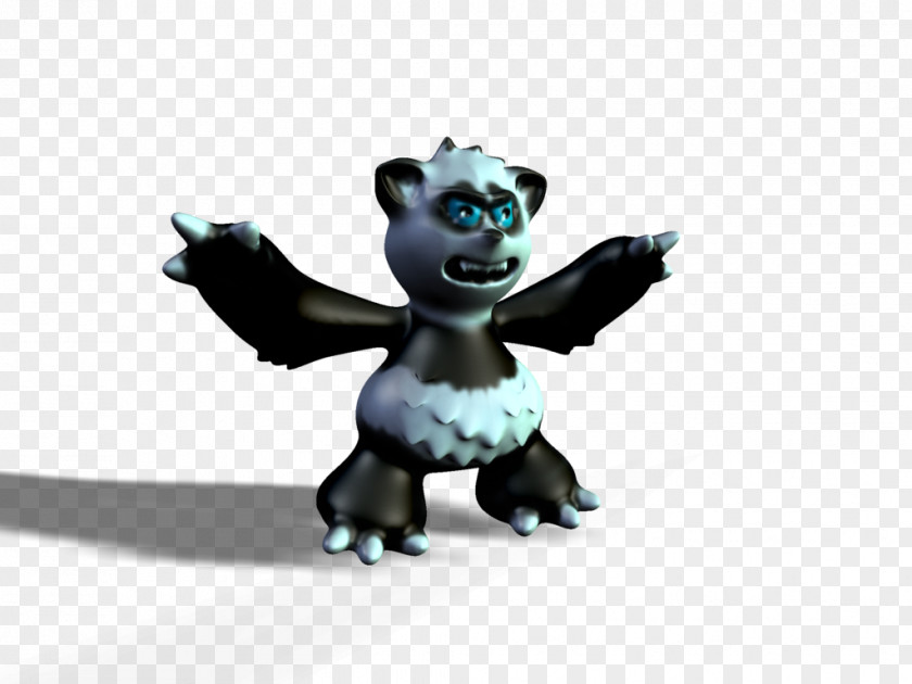 Angry Panda Figurine Animal PNG