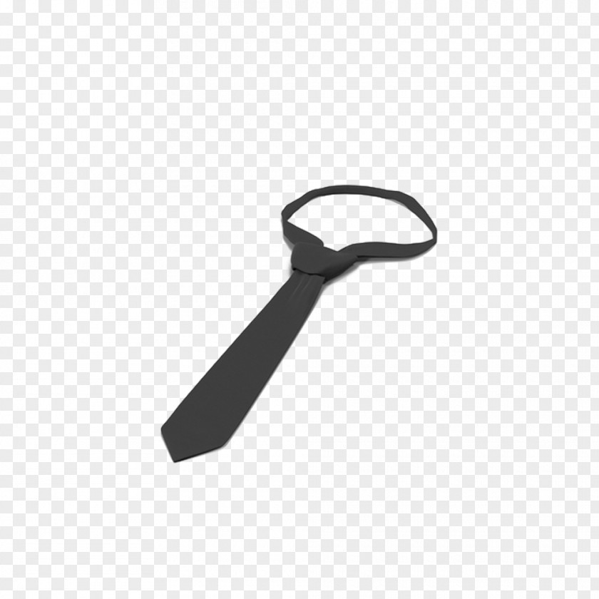 Black Tie Business Necktie Icon PNG