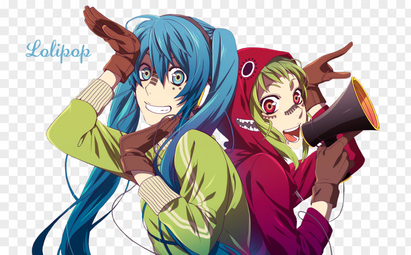 Hatsune Miku Vocaloid Megpoid Desktop Wallpaper PNG