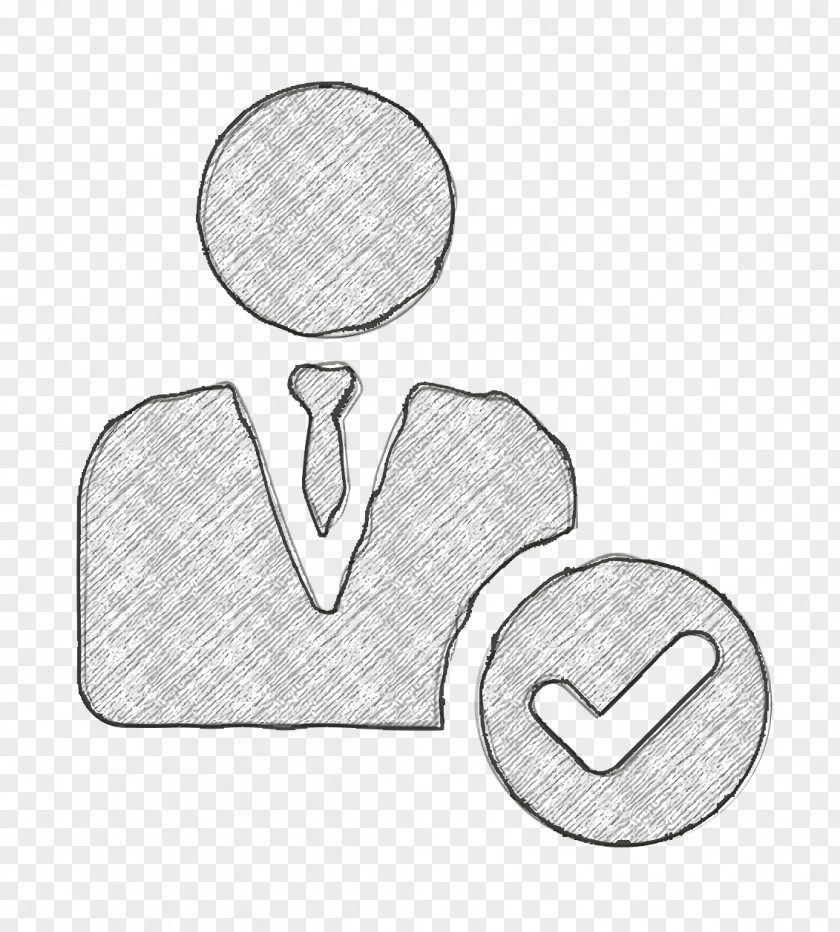 Thumb Logo Manager Icon Filled Management Elements Businessman PNG