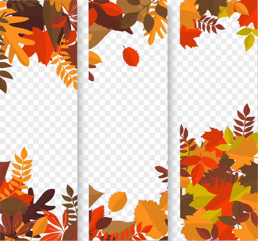 Yellow Maple Leaf Material Autumn Web Banner Clip Art PNG