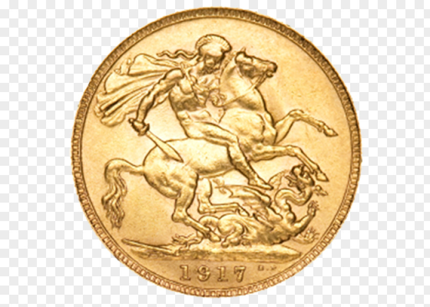 Coin Gold Perth Mint Sovereign PNG