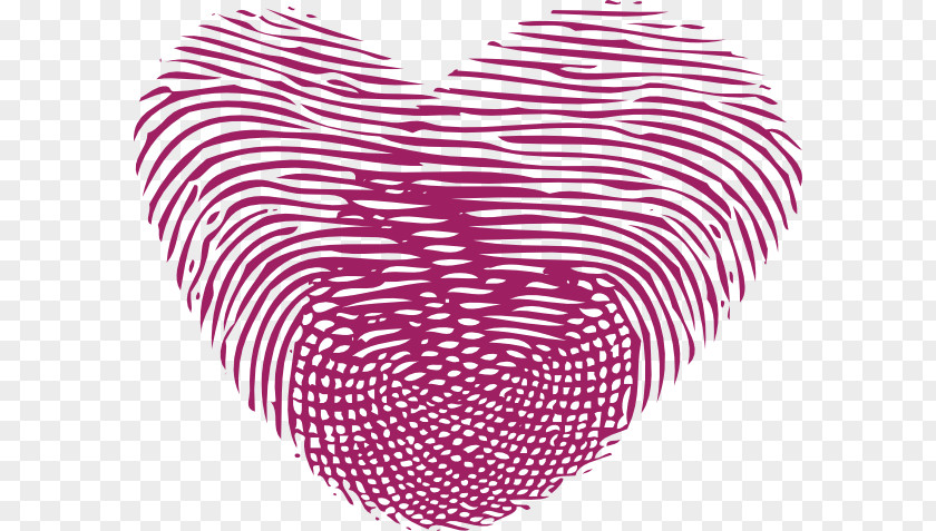 Heart Fingerprint Clip Art PNG