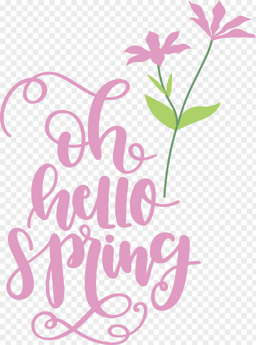 Hello Spring Oh PNG